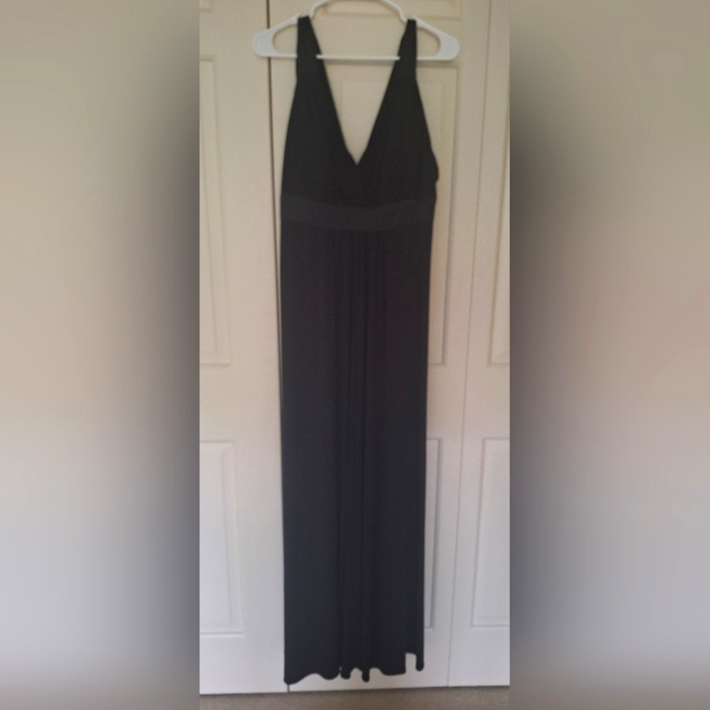 Elegant Black Maxi Dress, David's Bridal, Sz 14